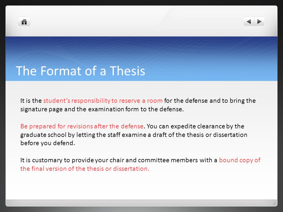 Defending Your Thesis - Dissertation Defense Tips
